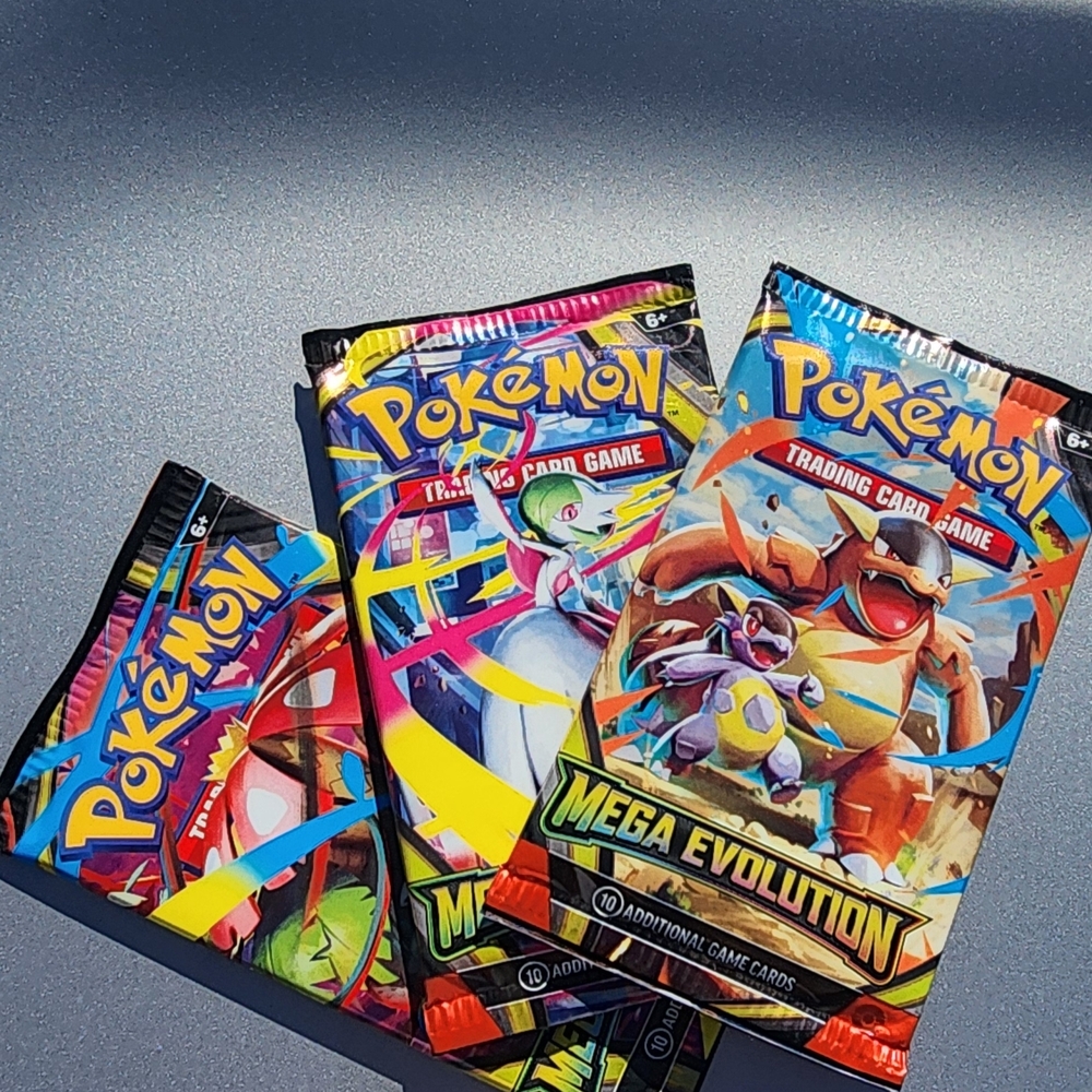 Pokémon Mega Evolution Booster Pack Bundle (3 Packs) | Factory Sealed | Authenti